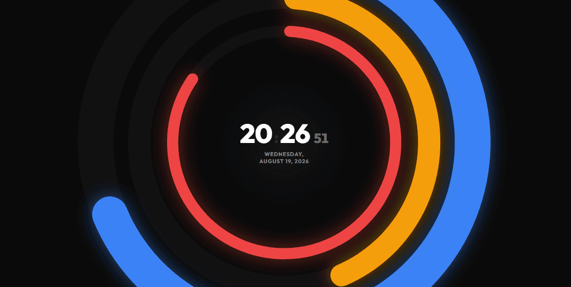 Orbital Concentric Clock