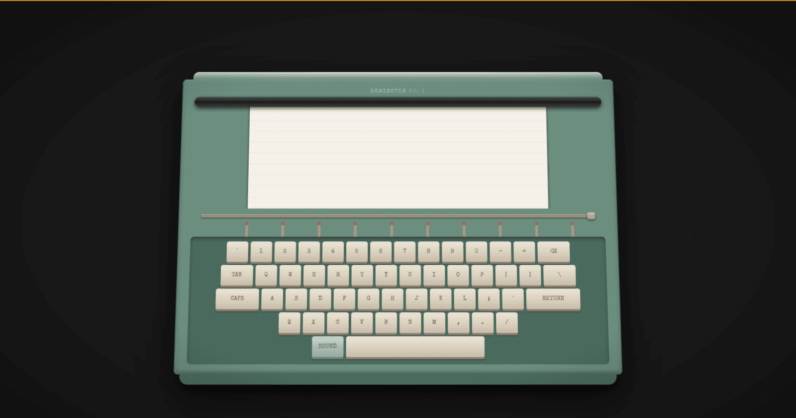 Typewriter Simulator